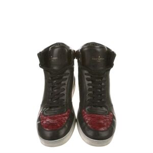 Louis Vuitton Leather Colorblock High-top Sneakers Python Trim Size 9LV/ 10 USA